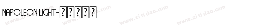 Napoleon Light字体转换